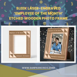 レお洒落ーモダンザー彫刻社員 レーザー彫刻フレーム