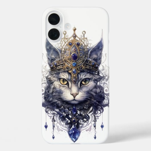 レかわいらしガルハロウィーン魔猫顔 Case-Mate iPhoneケース (裏面)