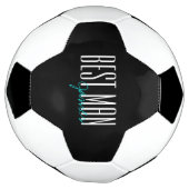 レはっきりしたター「花婿介添人」パーソナライズされた結婚式 サッカーボール (回転)