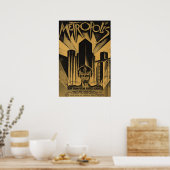 レアで有名なMETROPOLIS映画ポスター ポスター (キッチン)