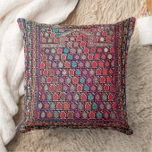 レアアンティークコーカサス東洋ラグデザイン クッション (ブランケット)