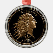 レアアーリーアメリカンペニーメタルオーナメント メタルオーナメント (正面)