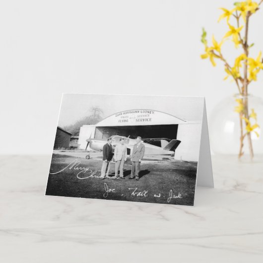 レアザーンズエアポートクリスマスカード カード (黄色い花)