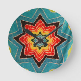 レアスター絞り染めPhatFinishes時計 ラウンド壁時計