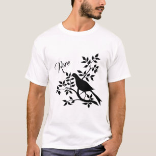レアバード – 白黒Tシャツ Tシャツ