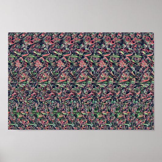 レアパフォーマンス – 非表示3Dプリント ポスター (正面)