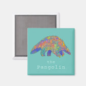 レアパンゴリンアンテーターカラフル マグネット (正面/裏面)