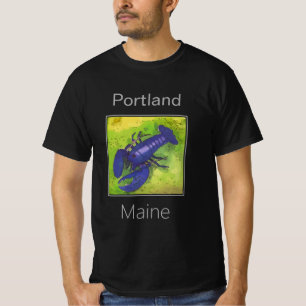 レアパープルロブスター,ポートランドメイン Tシャツ