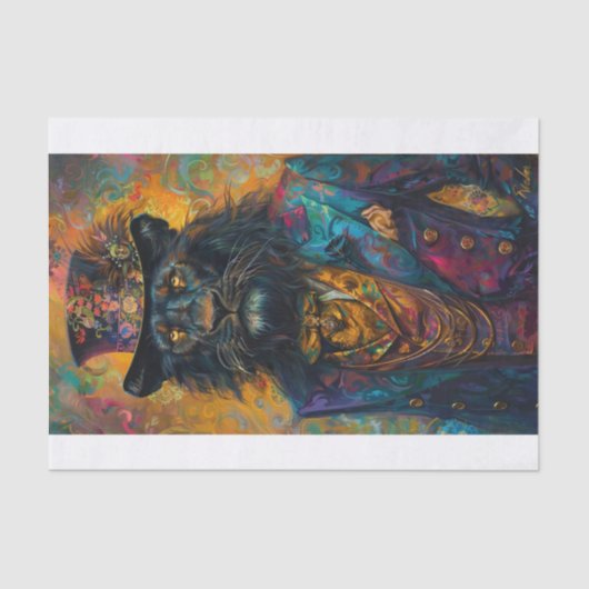 レアブラックライオン1 薄葉紙 (正面)