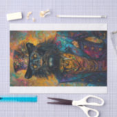 レアブラックライオン1 薄葉紙 (クラフト)