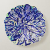 レアブルーダリア ラウンドクッション (裏面)