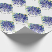 レアブルーダリア ラッピングペーパー (角)