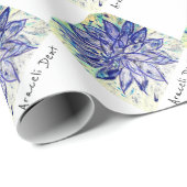 レアブルーダリア ラッピングペーパー (ロールコーナー)