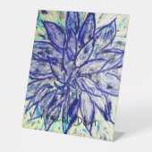 レアブルーダリア 台座サイン (正面)