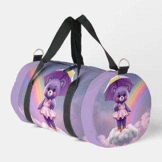 レアベア・パープル ダッフルバッグ