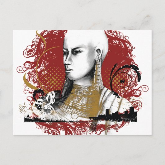 レアマサイ族の女性 ポストカード (正面)