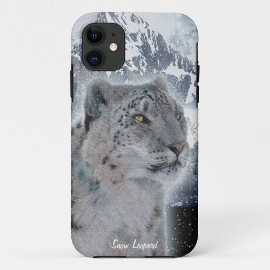 レアユキヒョウ大きな猫野生動物iPhone 5ケース Case-Mate iPhoneケース (裏面)