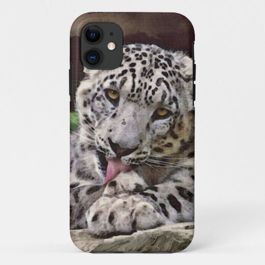 レアユキヒョウ大きな猫野生動物iPhone 5ケース Case-Mate iPhoneケース (裏面)