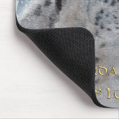 レアユキヒョウ&マウンテンズマウスマット マウスパッド (コーナー)