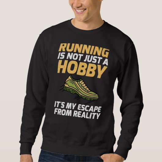 レアランニングから脱出した趣味じゃない スウェットシャツ (正面)