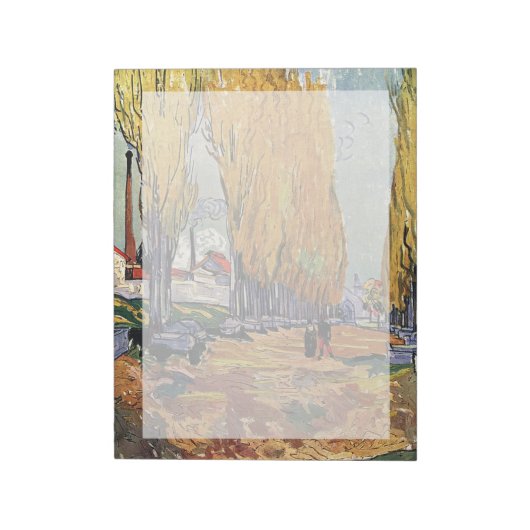 レアリスカップズバイヴァンゴッホ。秋の風景 ノートパッド (回転)