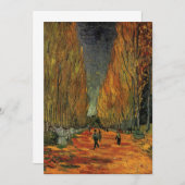 レアリスカンプスプリンセスヴァンサンゴッホ招待状 (正面/裏面)