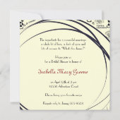 レアリストチャッツノワフランスのール 招待状 (裏面)