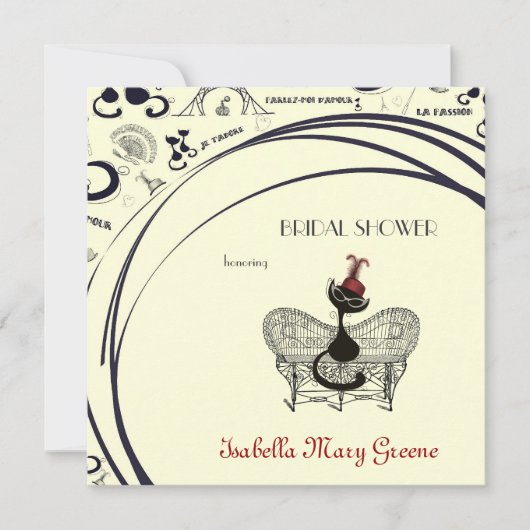 レアリストチャッツノワフランスのール 招待状 (正面)