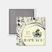 レアリストチャツノワールフランスのズ – 情熱 マグネット (正面/裏面)