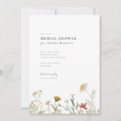 レアンダーワイルドフラワーブライダルシャワー 招待状 (正面)