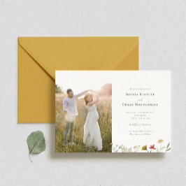 レアンダー山花結婚写真 招待状
