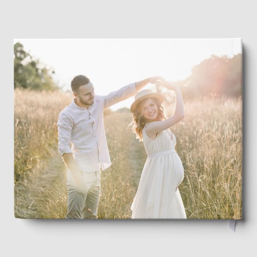 レアンダー結婚ワイルドフラワー ゲストブック (裏面)