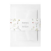 レアンダー結婚ワイルドフラワー 招待状ベリーバンド (正面例)