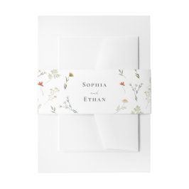 レアンダー結婚ワイルドフラワー 招待状ベリーバンド