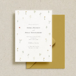 レアンダー結婚ワイルドフラワー 招待状