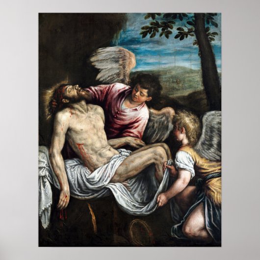 レアンドロ・バサノザ・死んだキリストと天使 ポスター (正面)