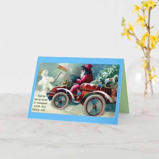 レアヴィンテージサンタファンシーイン車の画像の変更 カード (黄色い花)