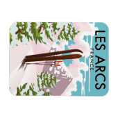 レアークスフランストラベルスキー マグネット (横)