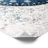 レア冠ペイズリーバードポスターウォールアート ポスター (角)