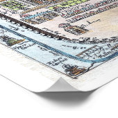 レア復元アンティークマップ ポスター (角)