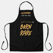 レア生まれー閏年キング2月29日誕生日 エプロン (正面)