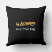 レア生まれー閏年キング2月29日誕生日 クッション (裏面)