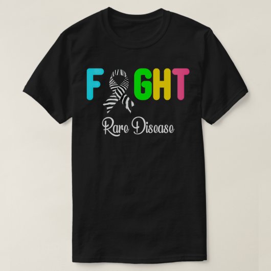 レア病と闘う認識度レア病の日20 Tシャツ (デザイン正面)