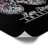 レア病認識度シャツバタフライ愛好家ギフト ポスター (角)