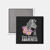 レア病認識度ゼブラレア病戦士 マグネット (正面/裏面)