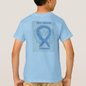 レア病認識度リボンエンジェルカスタムティー Tシャツ (裏面)