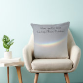 レア逆さまに微笑む顔レインボージャージーショア クッション (椅子)