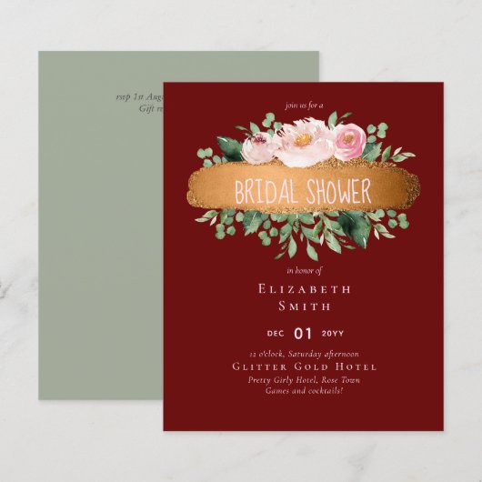 レアＧ　予算重視　ローズ　グラマラス　ガーリー　ウェディング (正面/裏面)