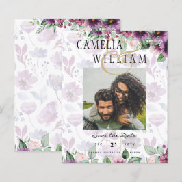 レア・ジー プラムパープル ベリー フローラル ウェディング 秋 冬