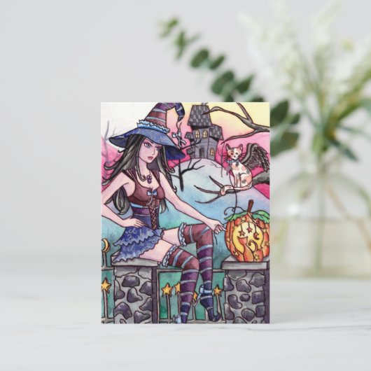 レア – ハウス幽霊のよく出るウィッチポストカード ポストカード (スタンド正面)